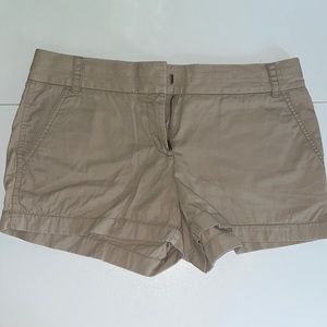 Tan J.Crew Chino Shorts